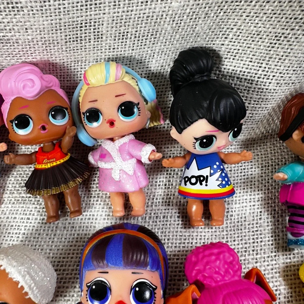 LOL‎ Surprise Doll Lot of 14 Figures Glitter Reeses Pet Dog and Accessories